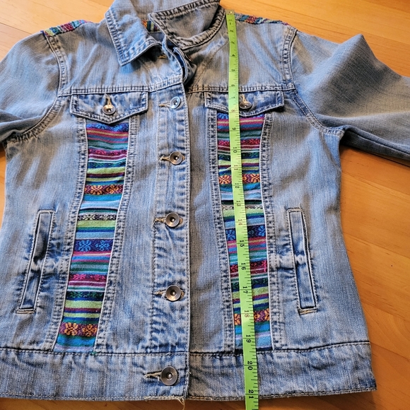 Colorful Patchwork Denim Jacket - Picture 11 of 15